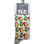 TLC Unisex Ankle Socks: Logo Repeat (White) (EU Size 40 - 45)