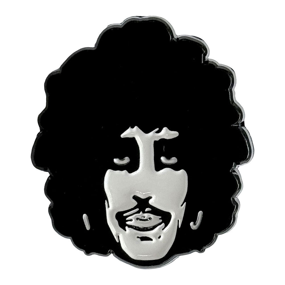 Thin Lizzy Pin Badge: Phil Portrait