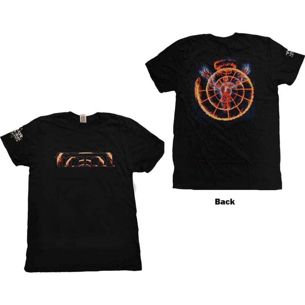 Tool - Flame Spiral (Back & Sleeve Print) - black