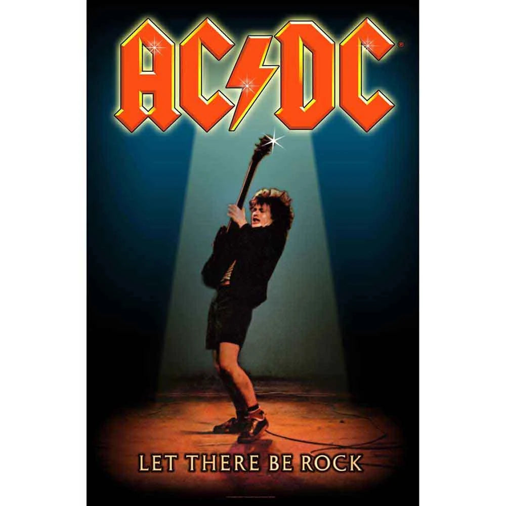 Affiche textile AC/DC : Let There Be Rock