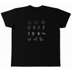 Unisex T-Shirt Patches - Swans - black