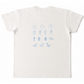 Unisex T-Shirt Patches - Swans - off white