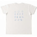 Unisex T-Shirt Patches - Swans - off white