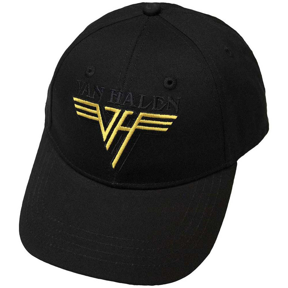 Casquette de baseball unisexe Van Halen : texte et logo jaune (noir)