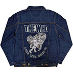 The Who Unisex Denim Jacket: Long Live Rock (Back Print) - denim blue