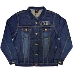 The Who Unisex Denim Jacket: Long Live Rock (Back Print) - denim blue