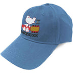 Woodstock Unisex Baseball Cap: Logo (Denim Blue)