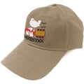 Casquette de baseball unisexe Woodstock : Logo (sable)