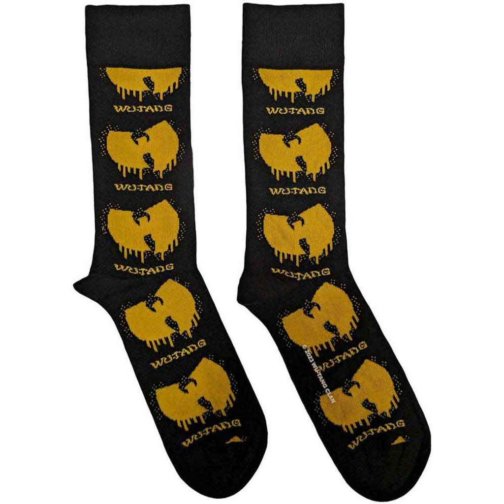 Chaussettes basses unisexe Wu-Tang Clan: Logo dégoulinant (Noir) (Taille UK 7 - 11)