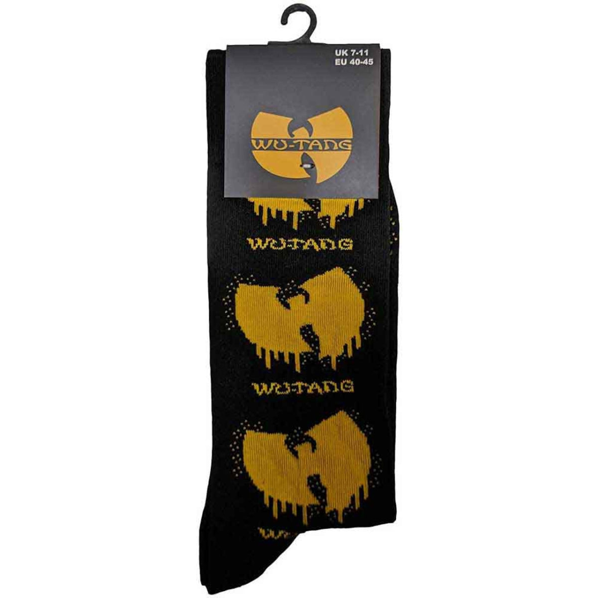 Wu-Tang Clan Unisex Ankle Socks: Dripping Logo (Black) (UK Size 7 - 11)