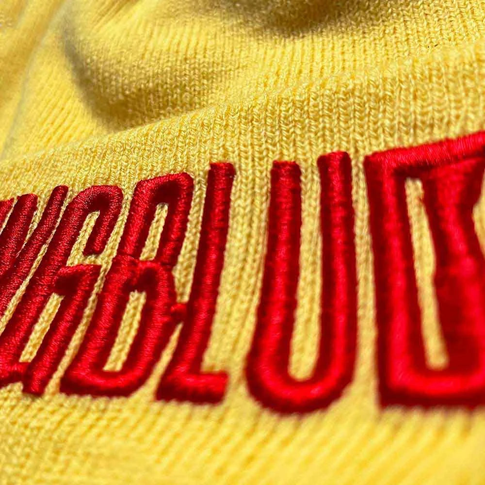 Bonnet unisexe Yungblud : logo rouge (jaune)