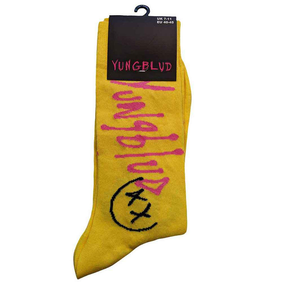 Chaussettes de cheville unisexe Yungblud : VIP (Jaune) (Taille UK 7 - 11)