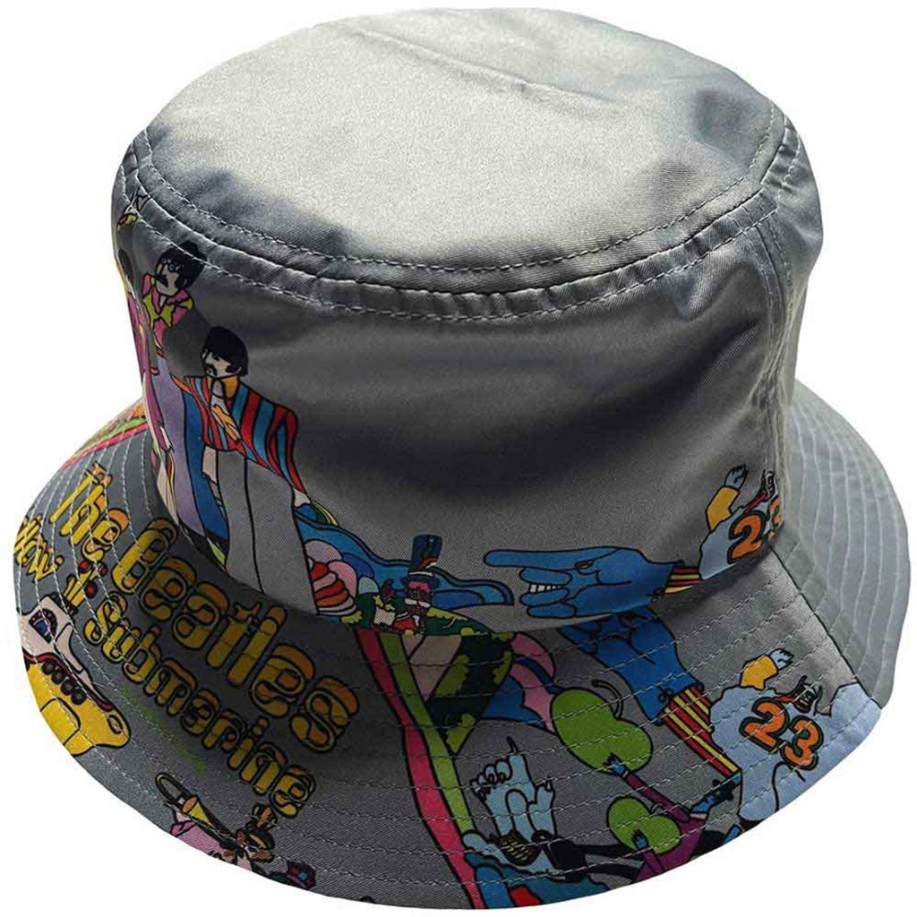 The Beatles Unisex Bucket Hat: Yellow Submarine (Grey)